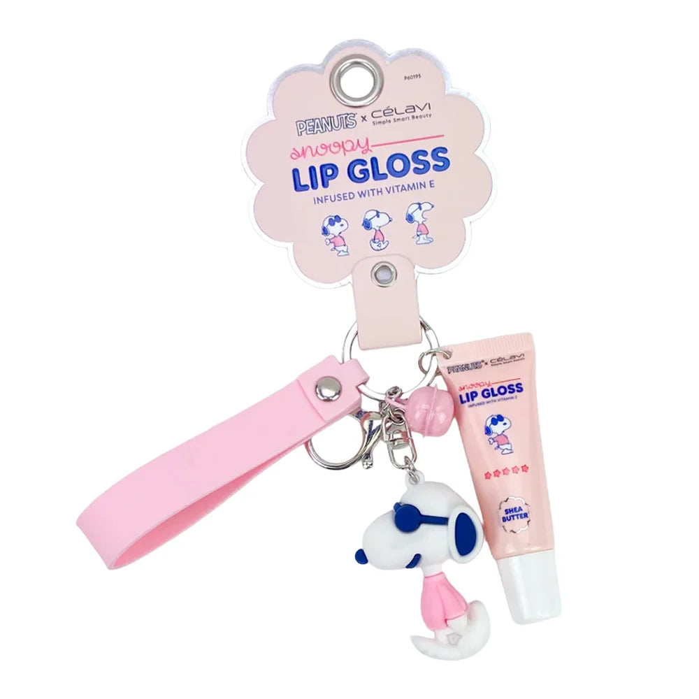 Celavi x Peanuts Everyday Single Lip Gloss Keychain