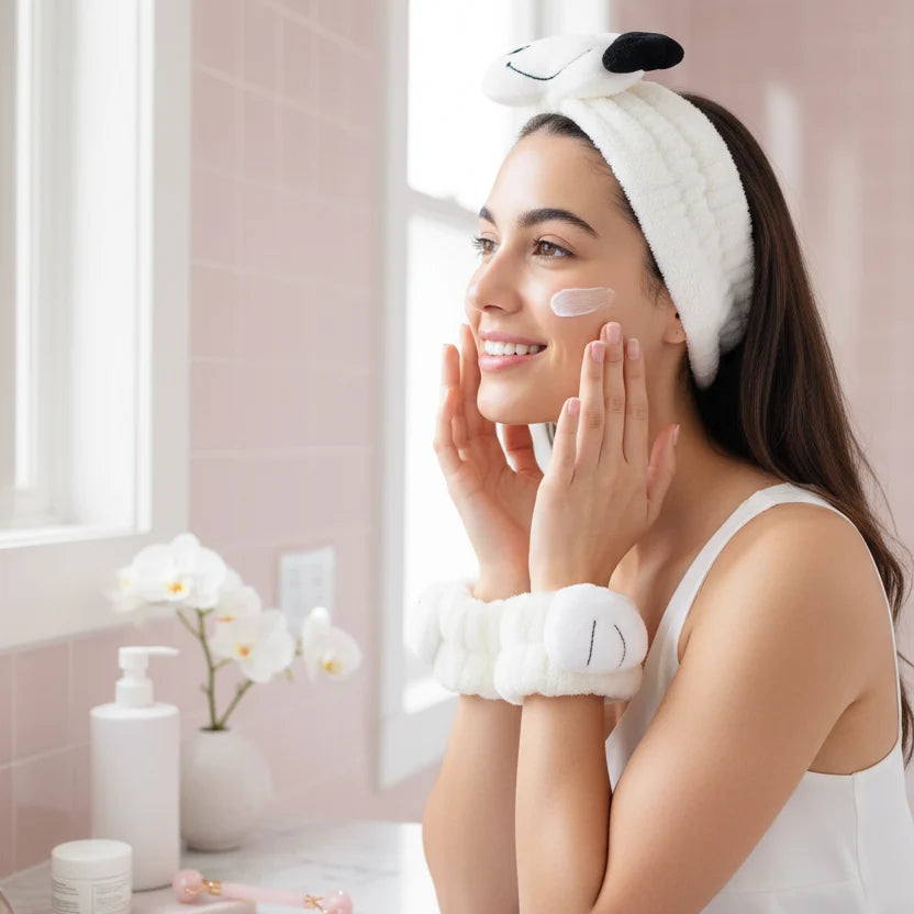 Celavi x Peanuts Snoopy Spa Headband & Wristband Set