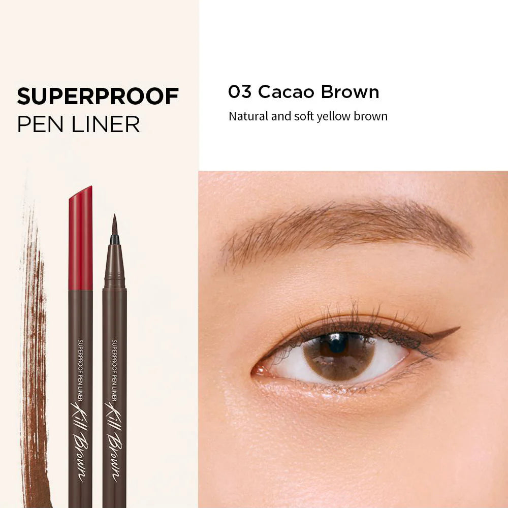 Clio Superproof Pen Liner #03 Cacao Brown