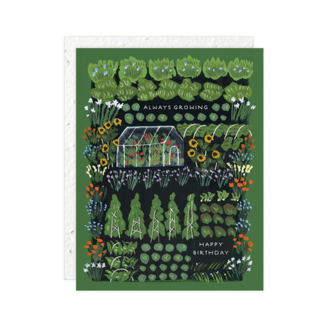Garden Greenhouse - Birthday Card