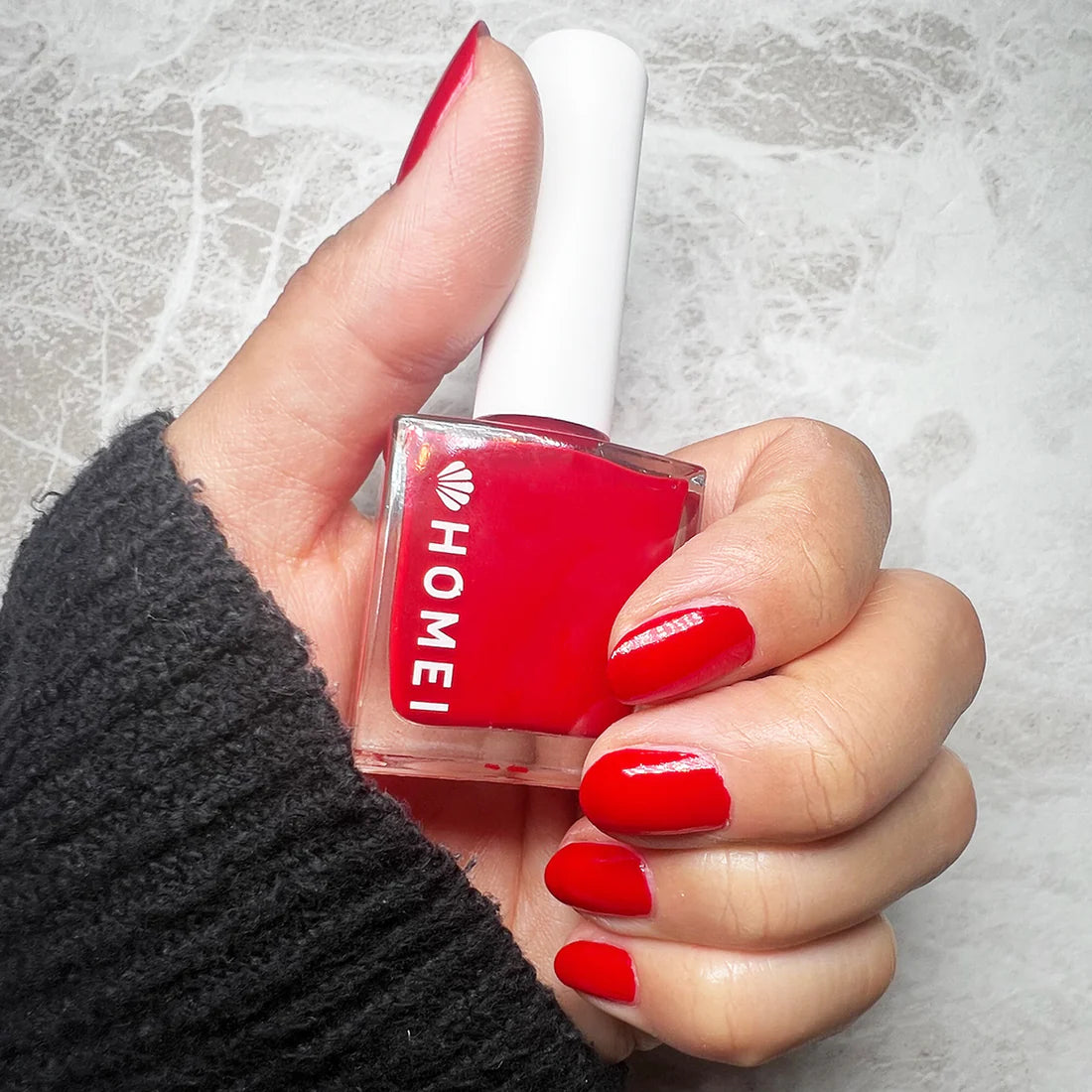 HOMEI 12 Free Nail Hardener Classic Red