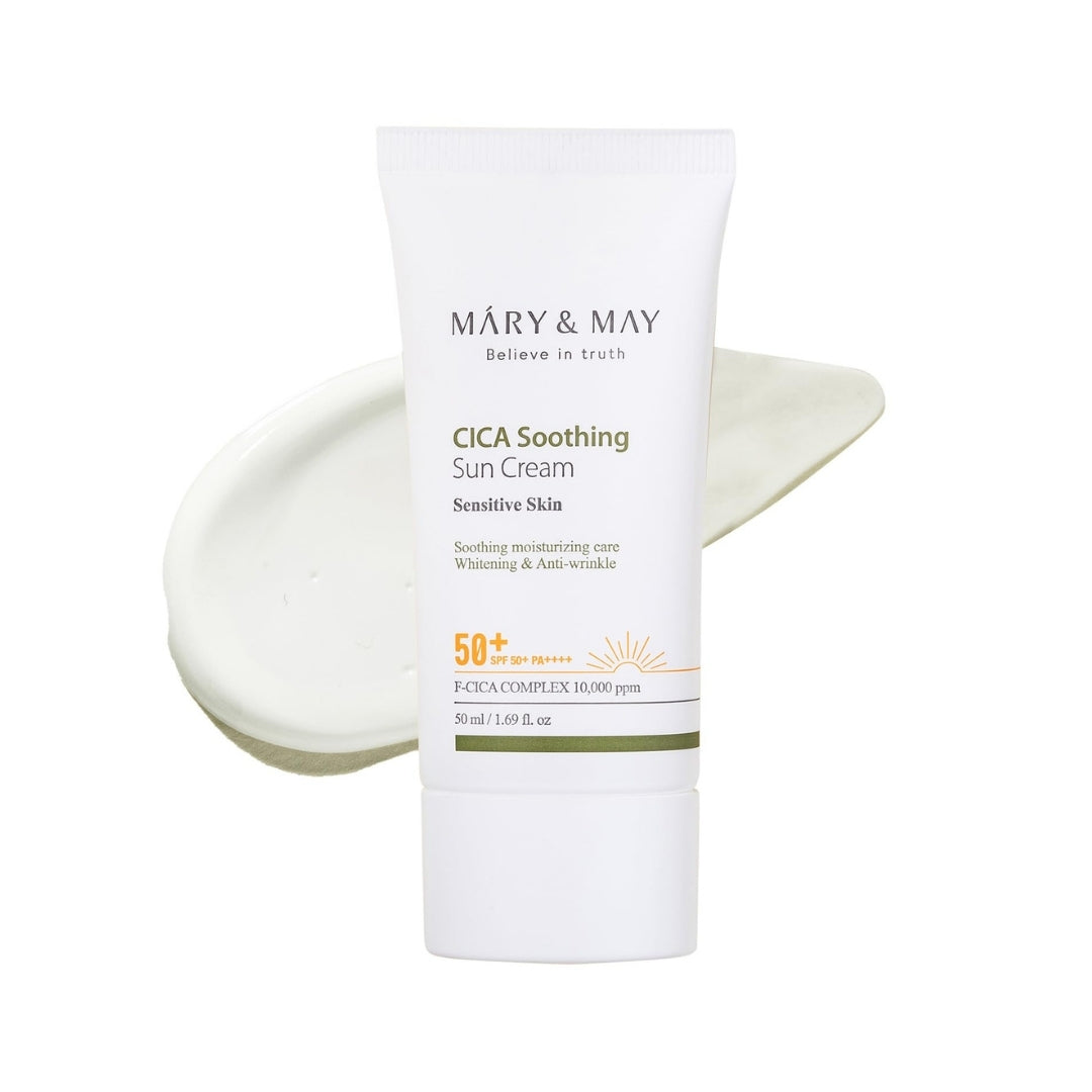 Mary & May Vegan CICA Soothing Sun Cream SPF50+ PA++++