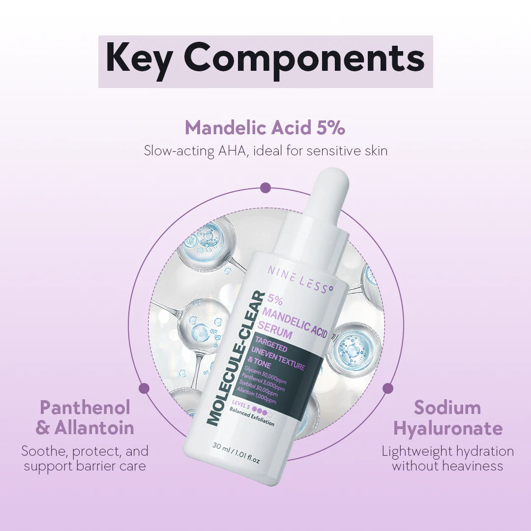 NINELESS Molecule-Clear 5% Mandelic Acid Serum