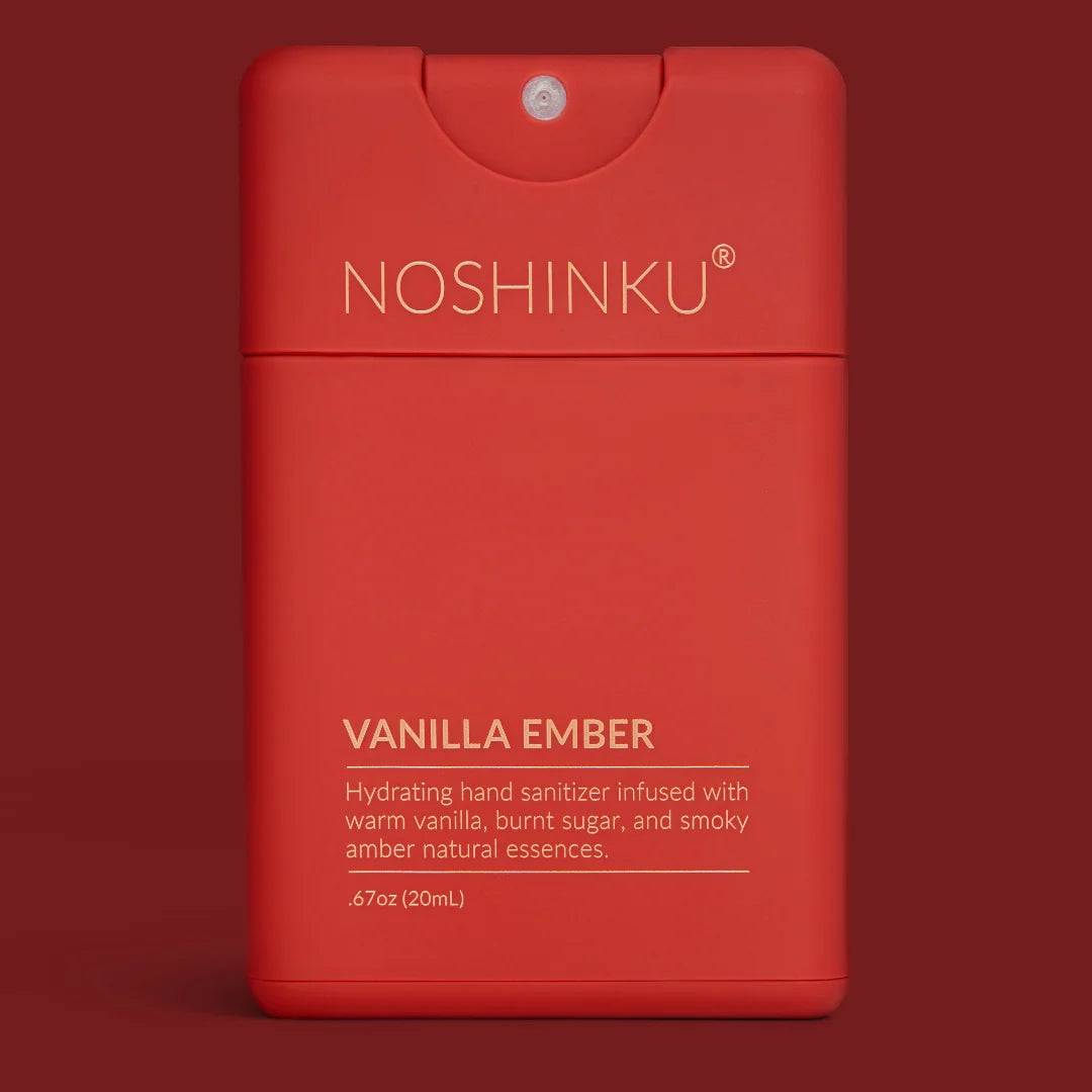 a red container with a label