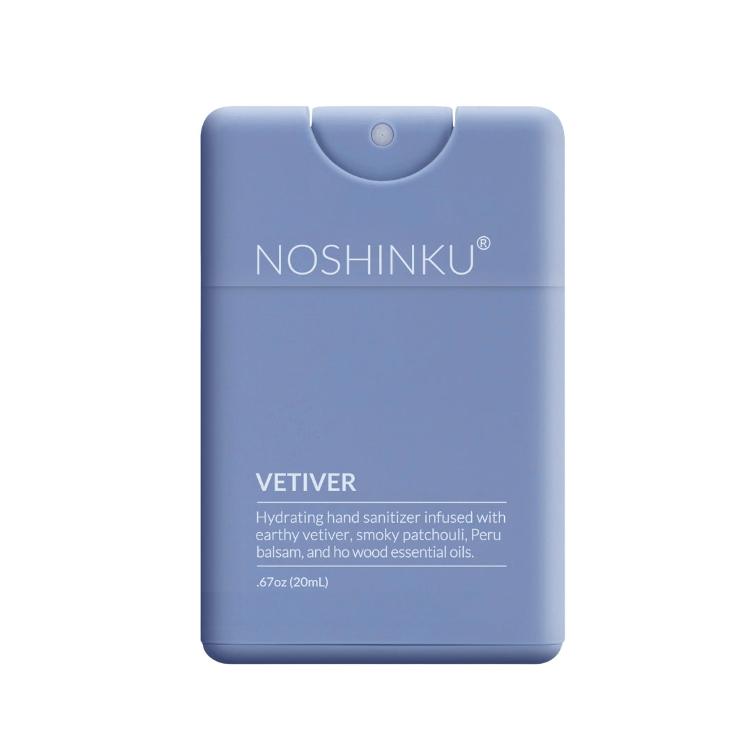 Noshinku Refillable Vetiver Patchouli Hydrating Pocket Hand Sanitizer