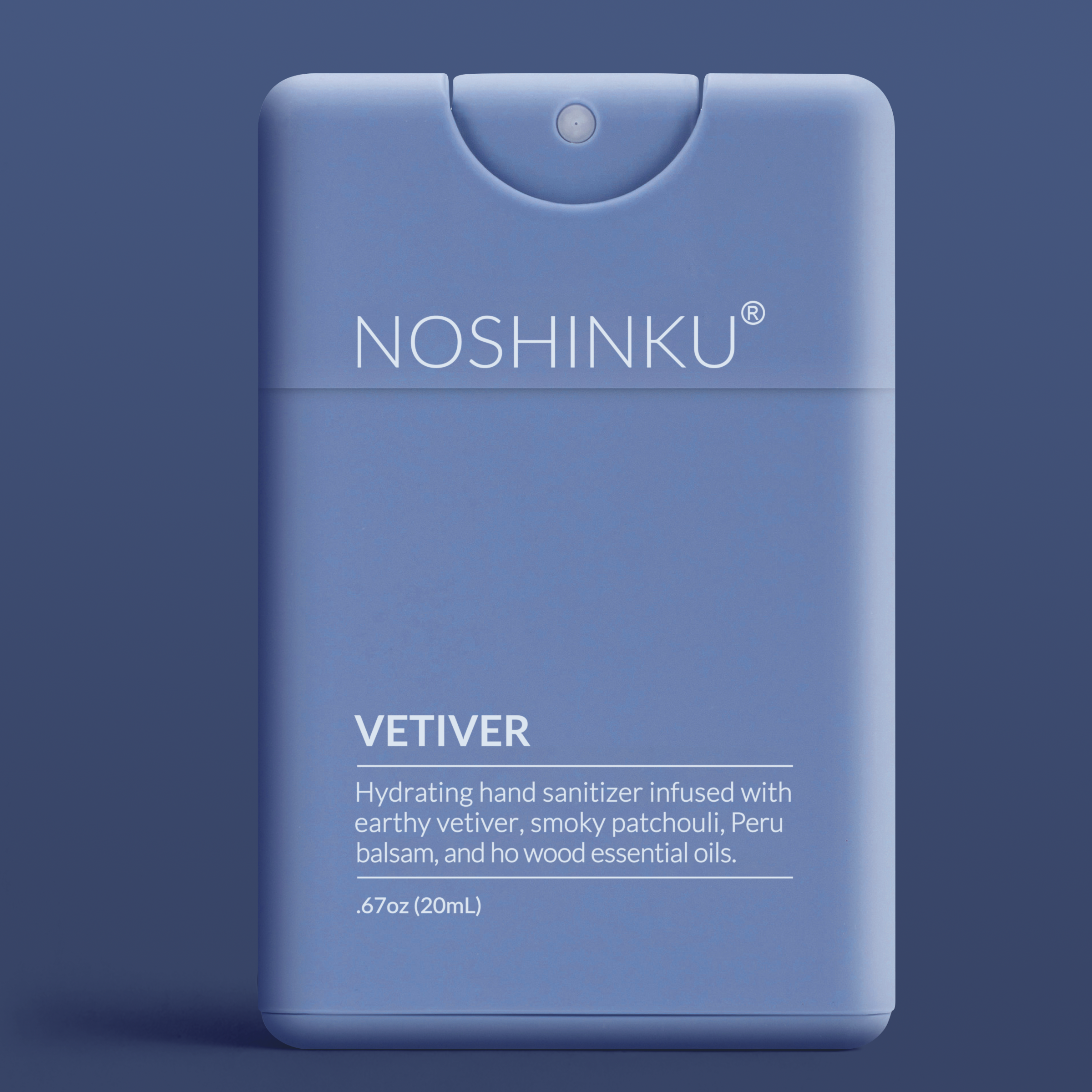 Noshinku Refillable Vetiver Patchouli Hydrating Pocket Hand Sanitizer