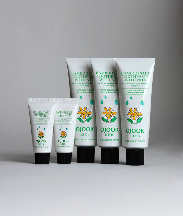 OJOOK Kids Bamboo Salt Toothpaste with nHA Pure Dew