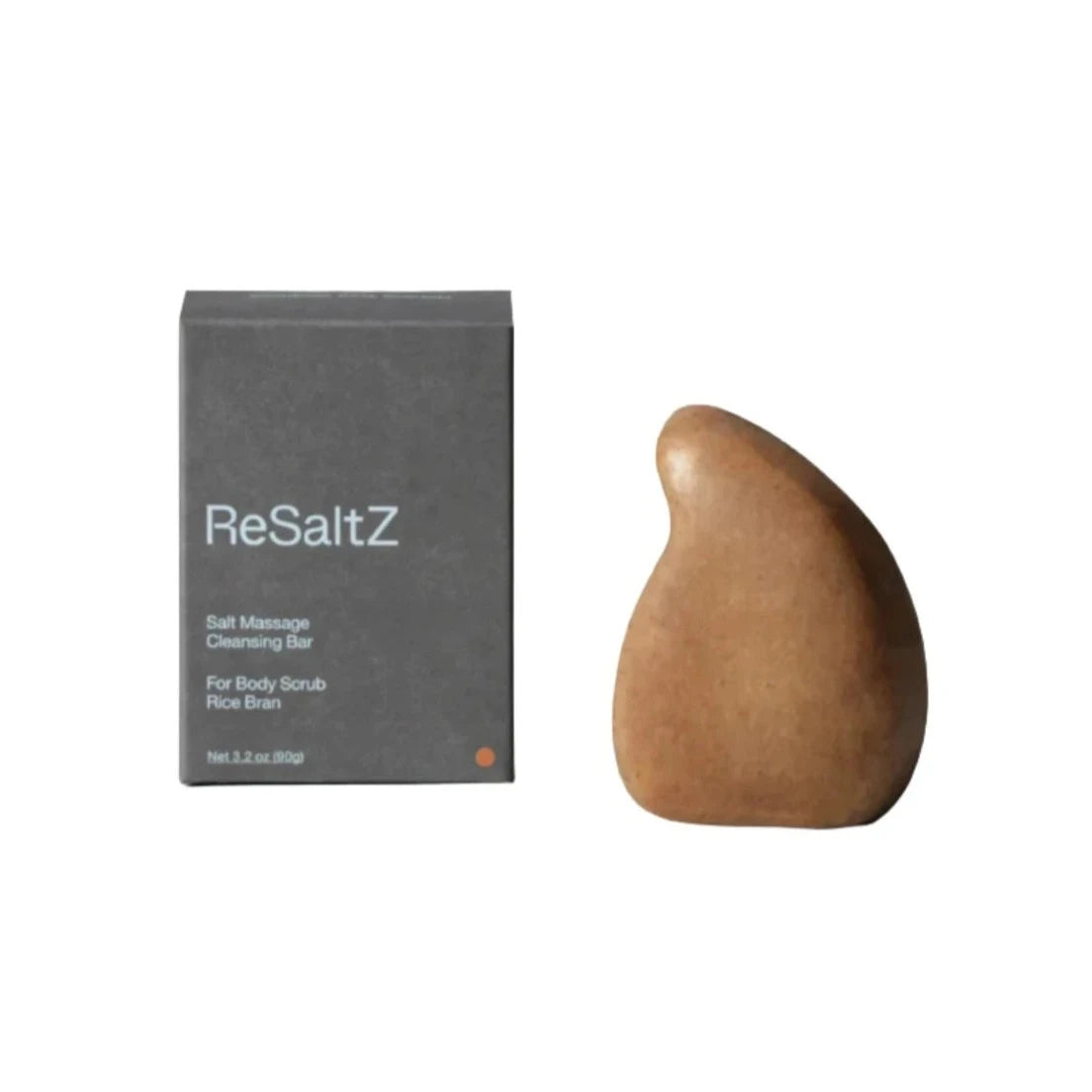 ReSaltZ Salt Massage Cleansing Bar For Body Scrub Rice Bran