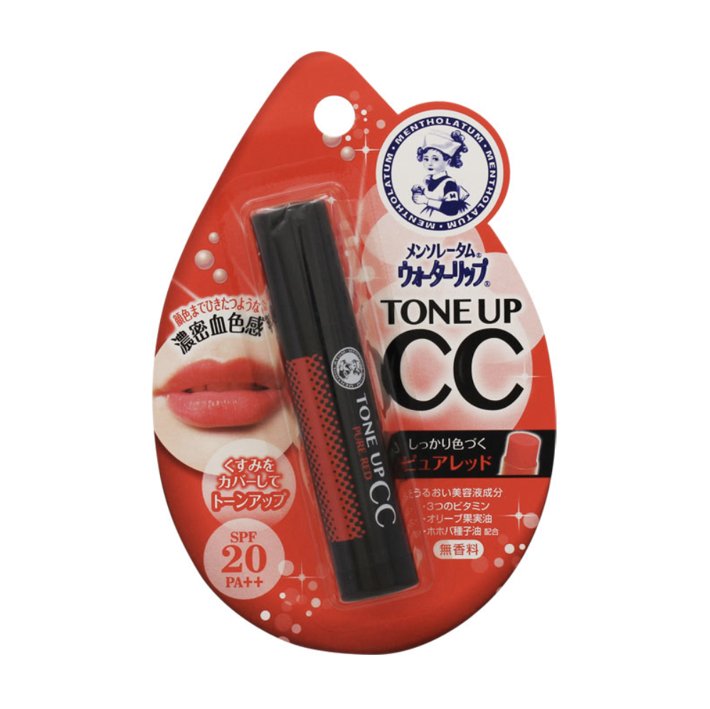 Rohto Mentholatum Water Lip Tone Up CC SPF 20 PA++ Pure Red