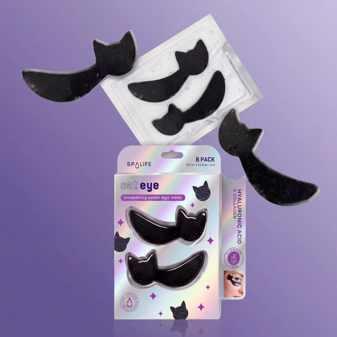 SpaLife Halloween Cat Eye Smoothing Undereye Mask