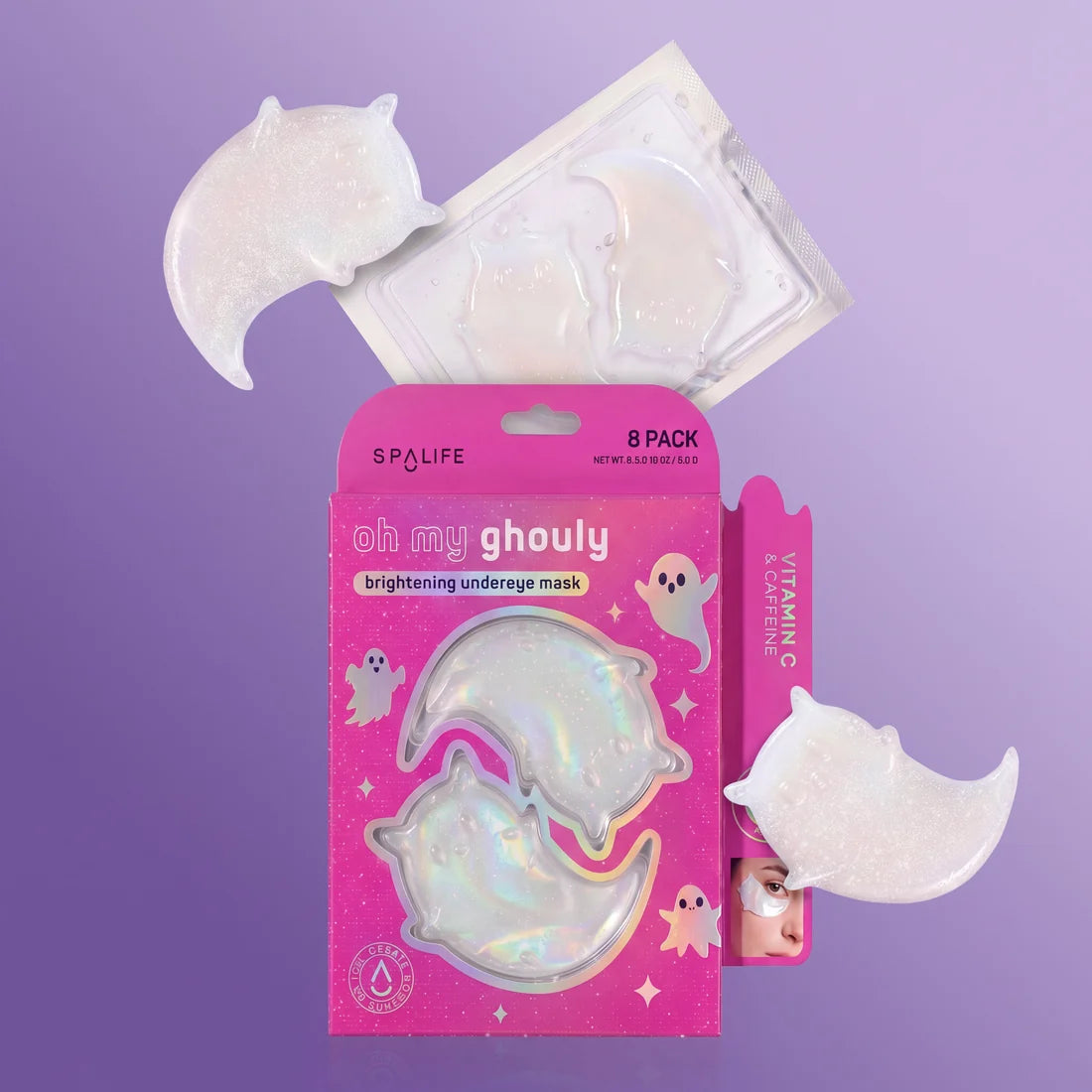 SpaLife Halloween Oh My Ghouly Brightening Undereye Mask