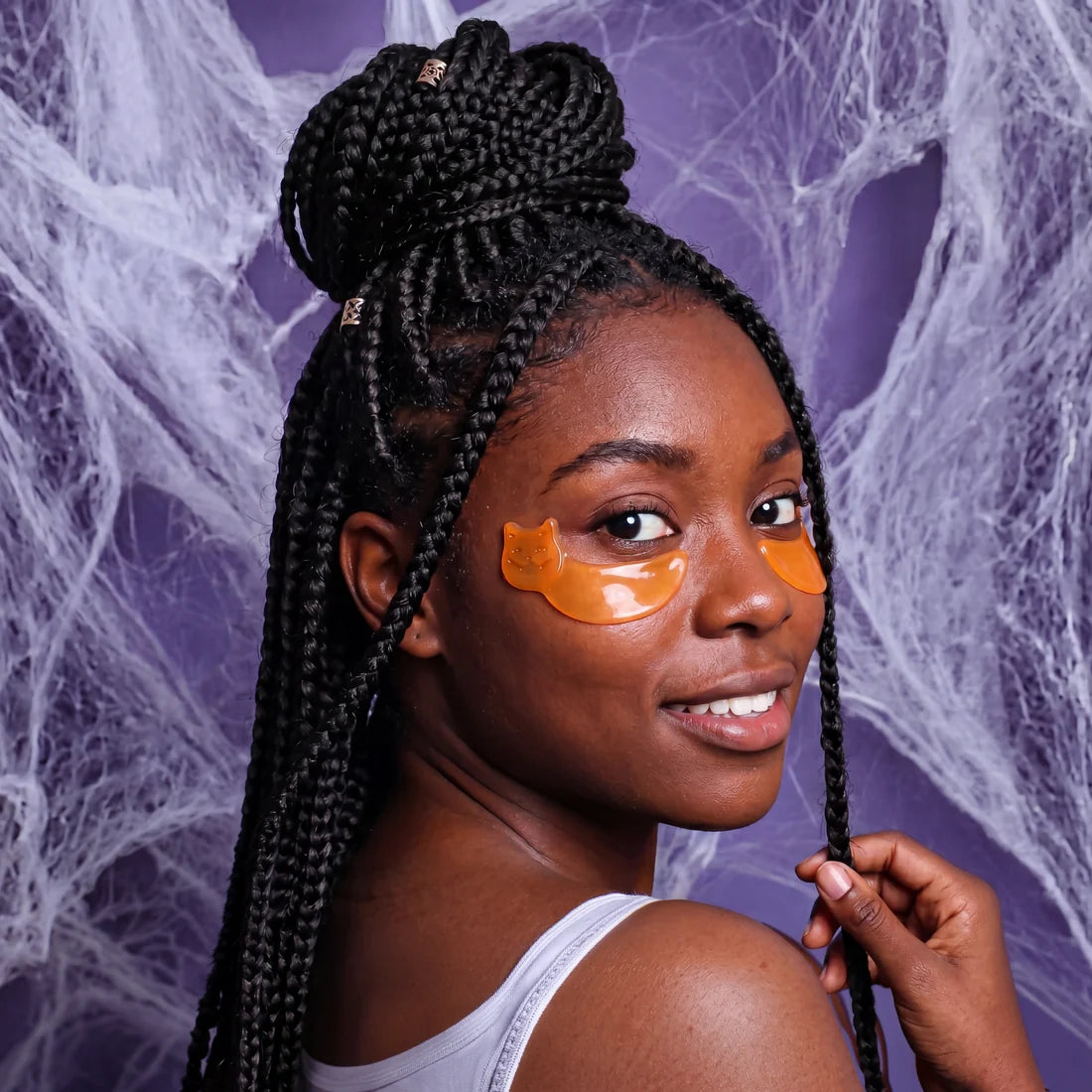 SpaLife Halloween Pumpkin Treat Hydrating Undereye Mask