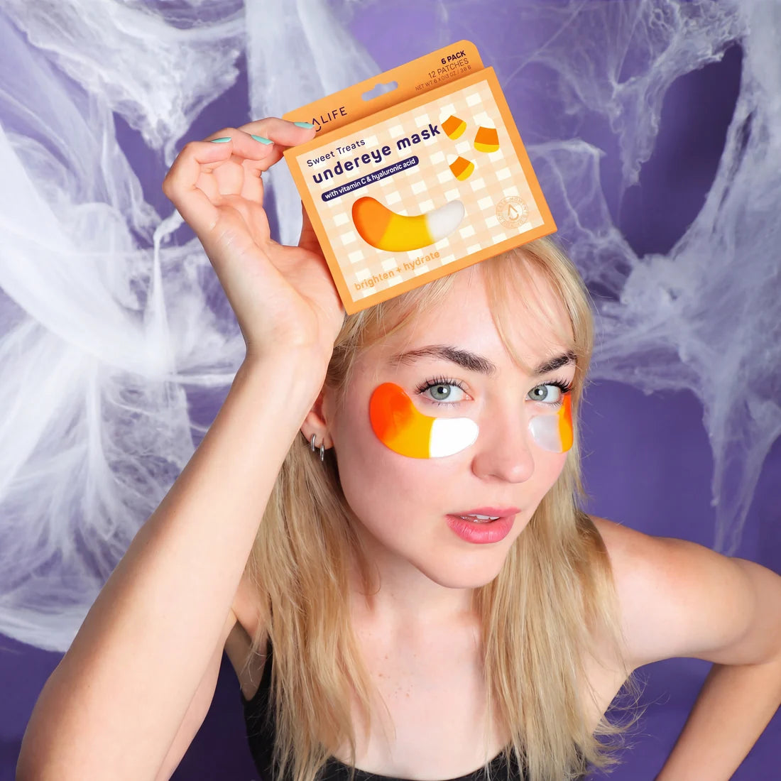 SpaLife Halloween Sweet Treats Brighten + Hydrate Undereye Mask