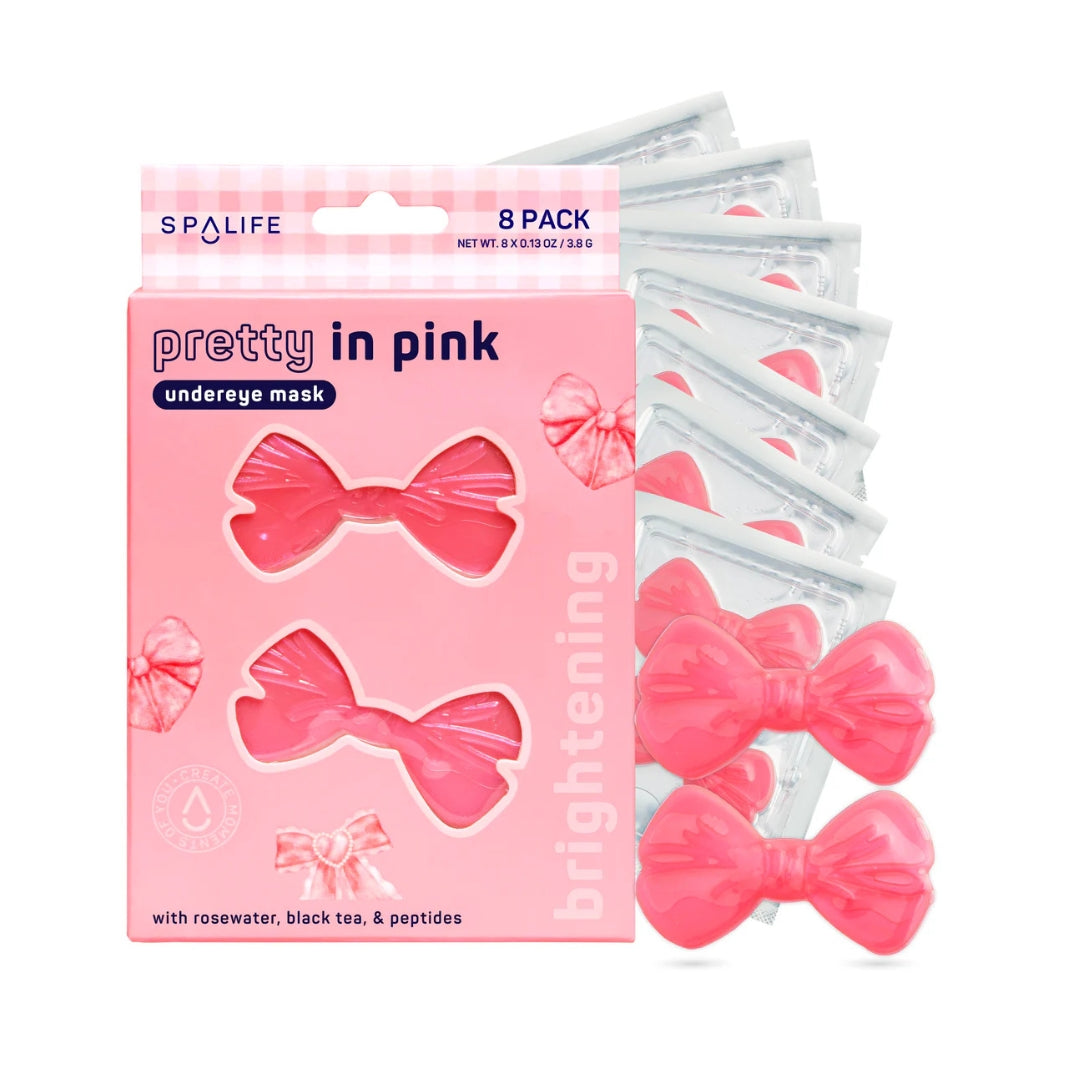 SpaLife Pretty In Pink Coquette Bow Brightening Undereye Mask