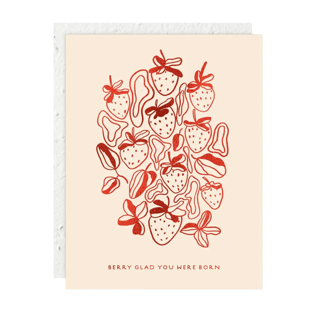Strawberries - Birthday Card
