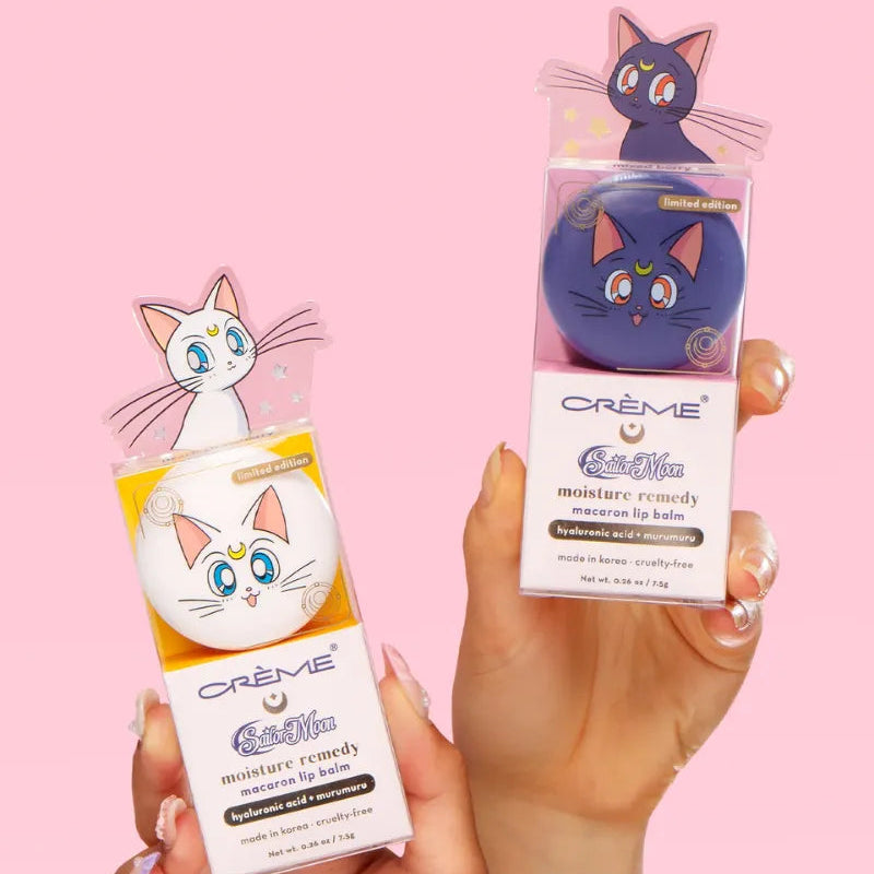 The Crème Shop Sailor Moon Artemis Macaron Lip Balm (Peach Strawberry)