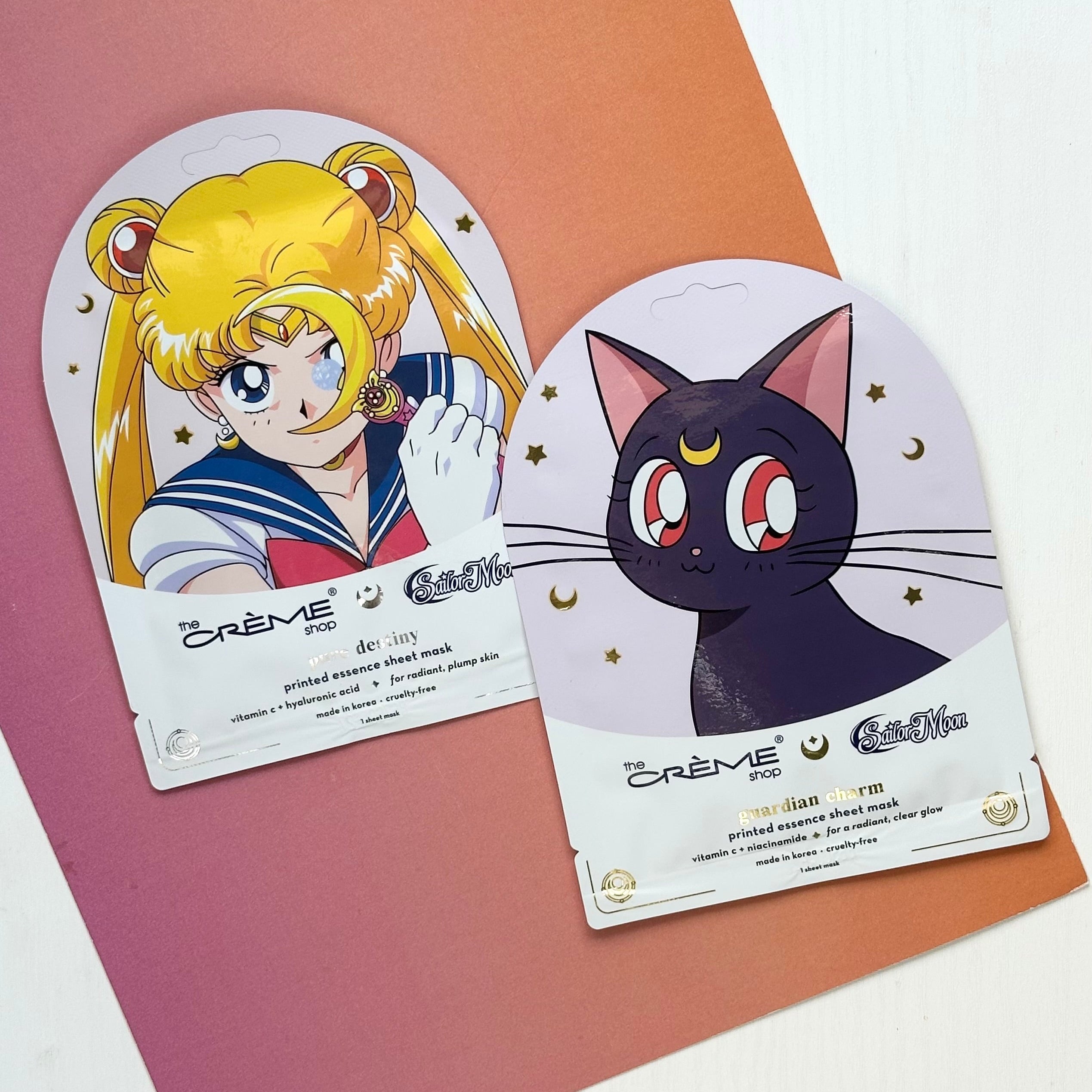 The Crème Shop Sailor Moon Luna Guardian Charm Printed Essence Sheet Mask