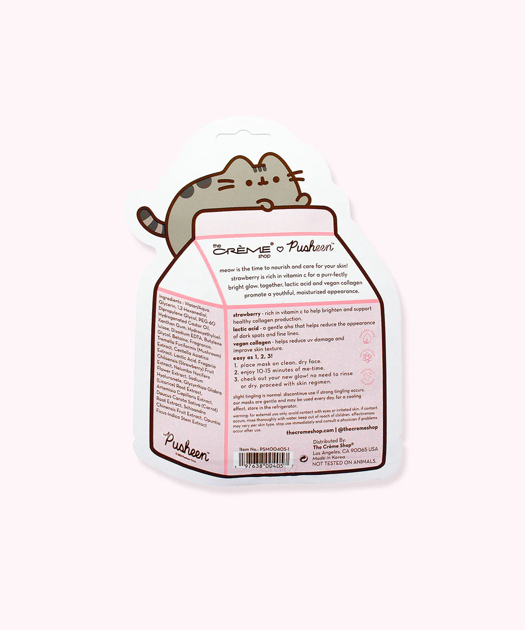 The Crème Shop x Pusheen Purr-fect Skin! Printed Essence Sheet Mask