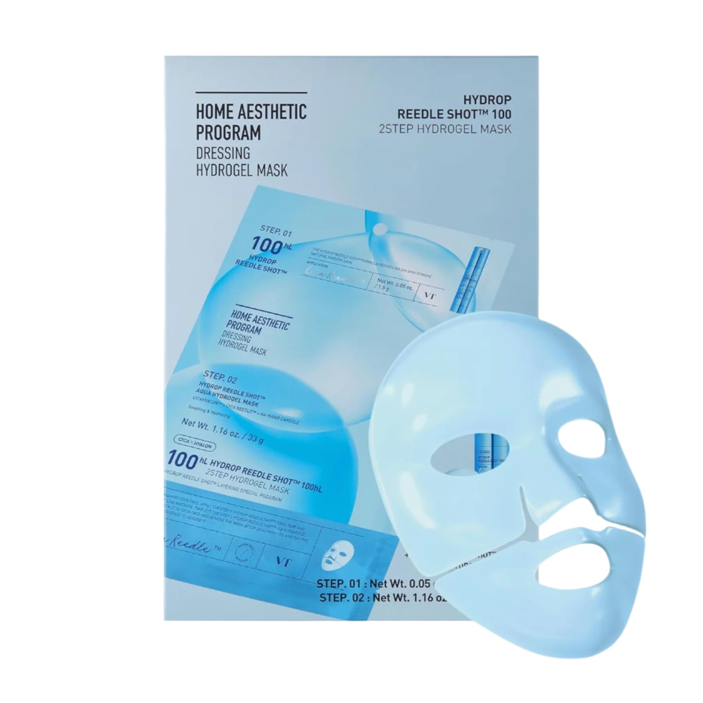 VT Cosmetics Hydrop Reedle Shot 100hl 2 Step Mask