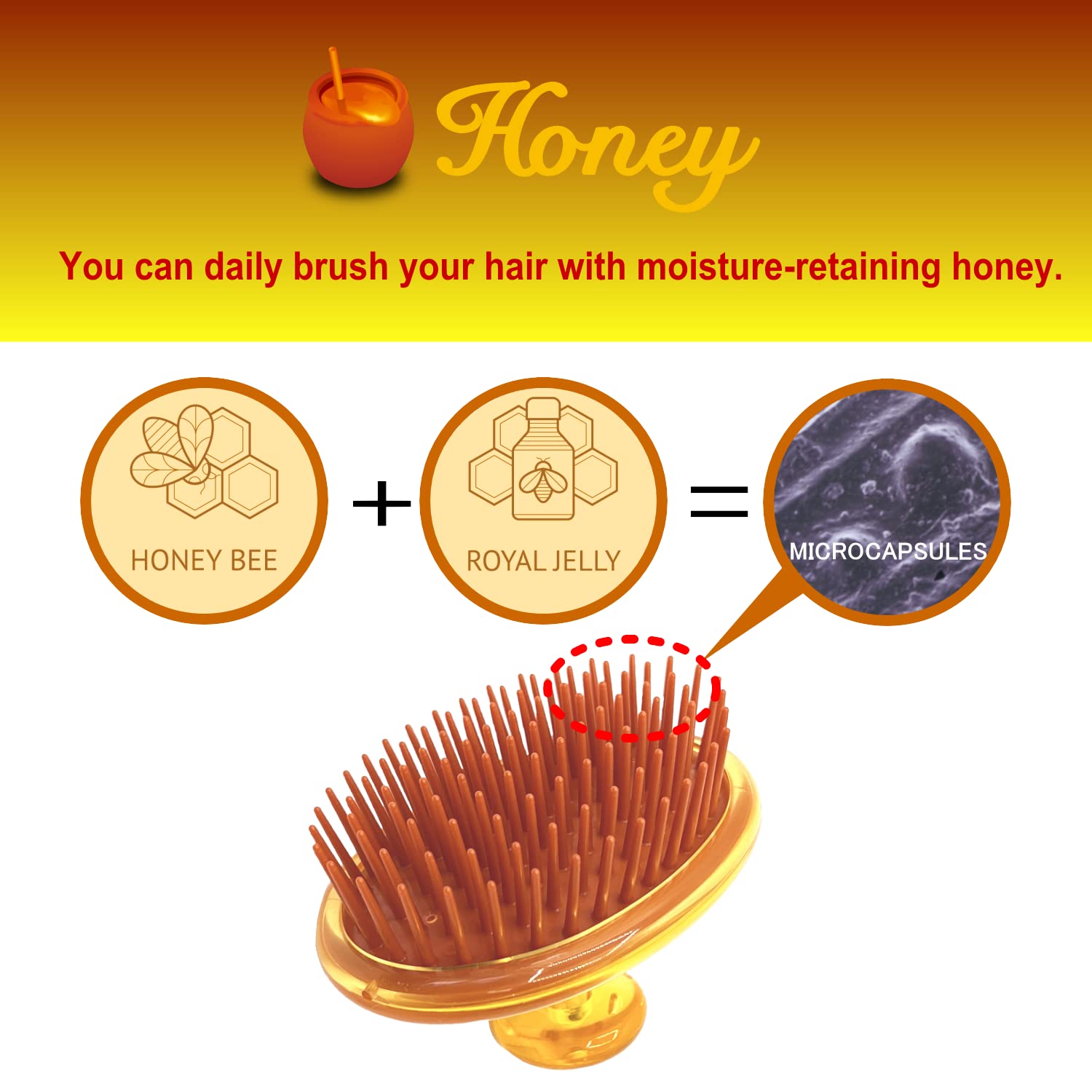Vess Honey Shampoo Brush H-600