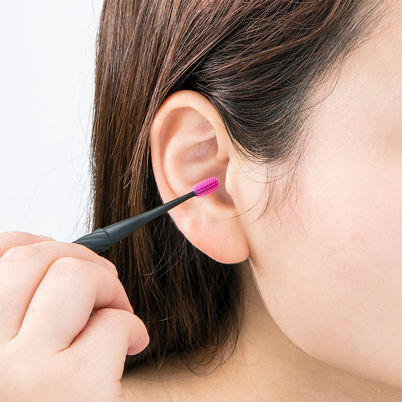 Green Bell Screw Head Ear Pick with Pink Cleaner G-2190
