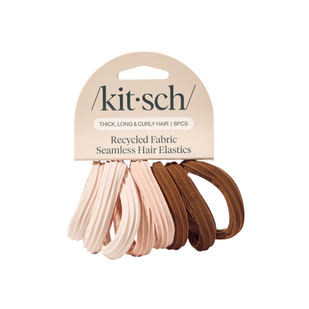 kitsch Seamless Elastic Hair Ties (Thick, Long, & Curly Hair)
