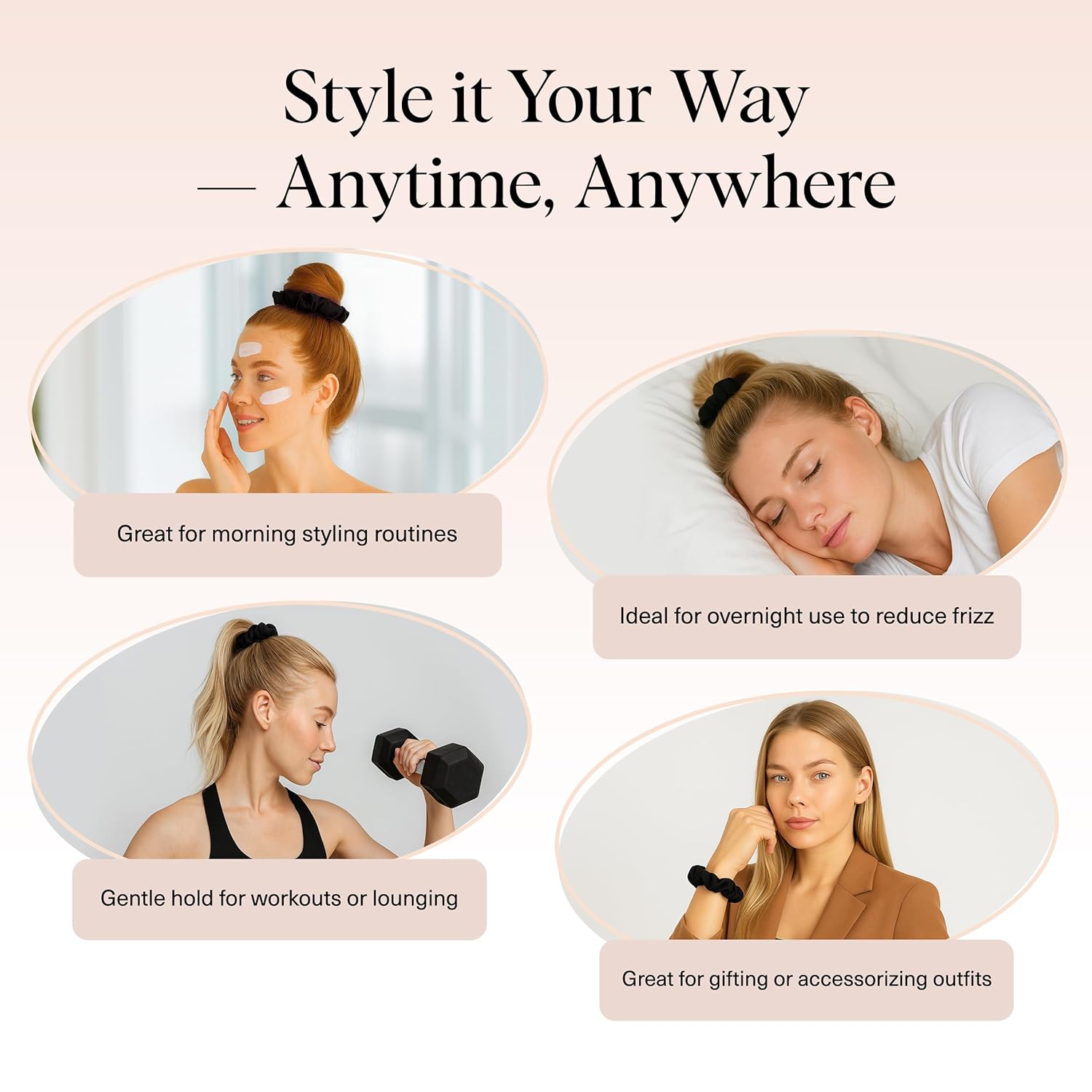 kitsch Satin Sleep Scrunchie