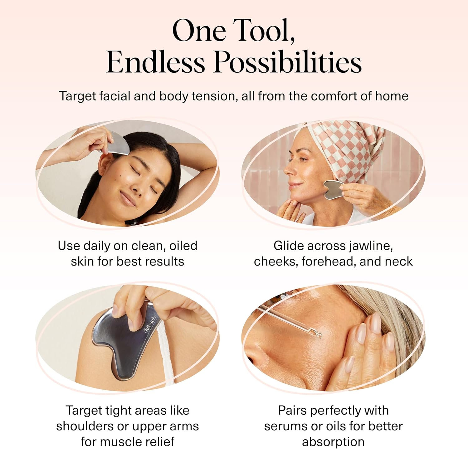 kitsch Stainless Steel Guasha