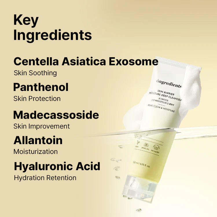 ongredients Skin Barrier Moisture Deep Cleanser