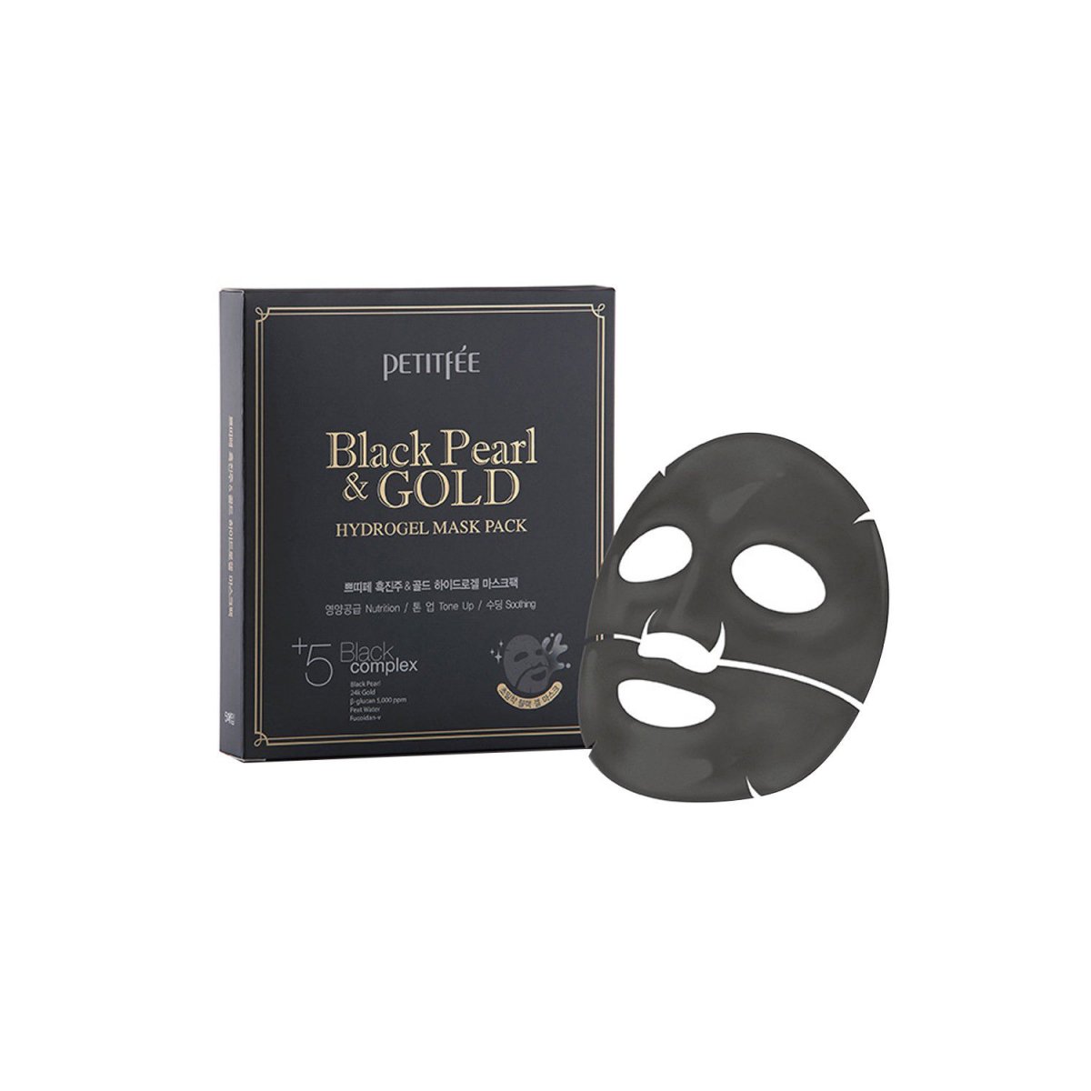 Petitfee Black Pearl & Gold Hydrogel Mask Pack Beauty Petitfee   