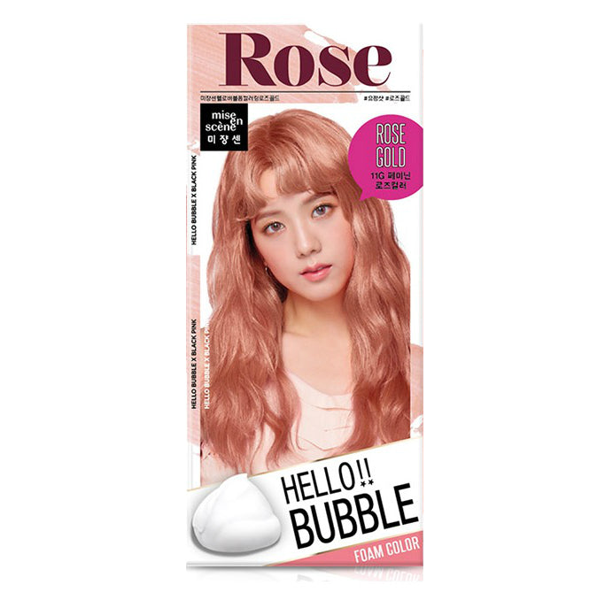 Mise En Scene Hello Bubble Hair Dye Rose Gold  Mise en Scene   