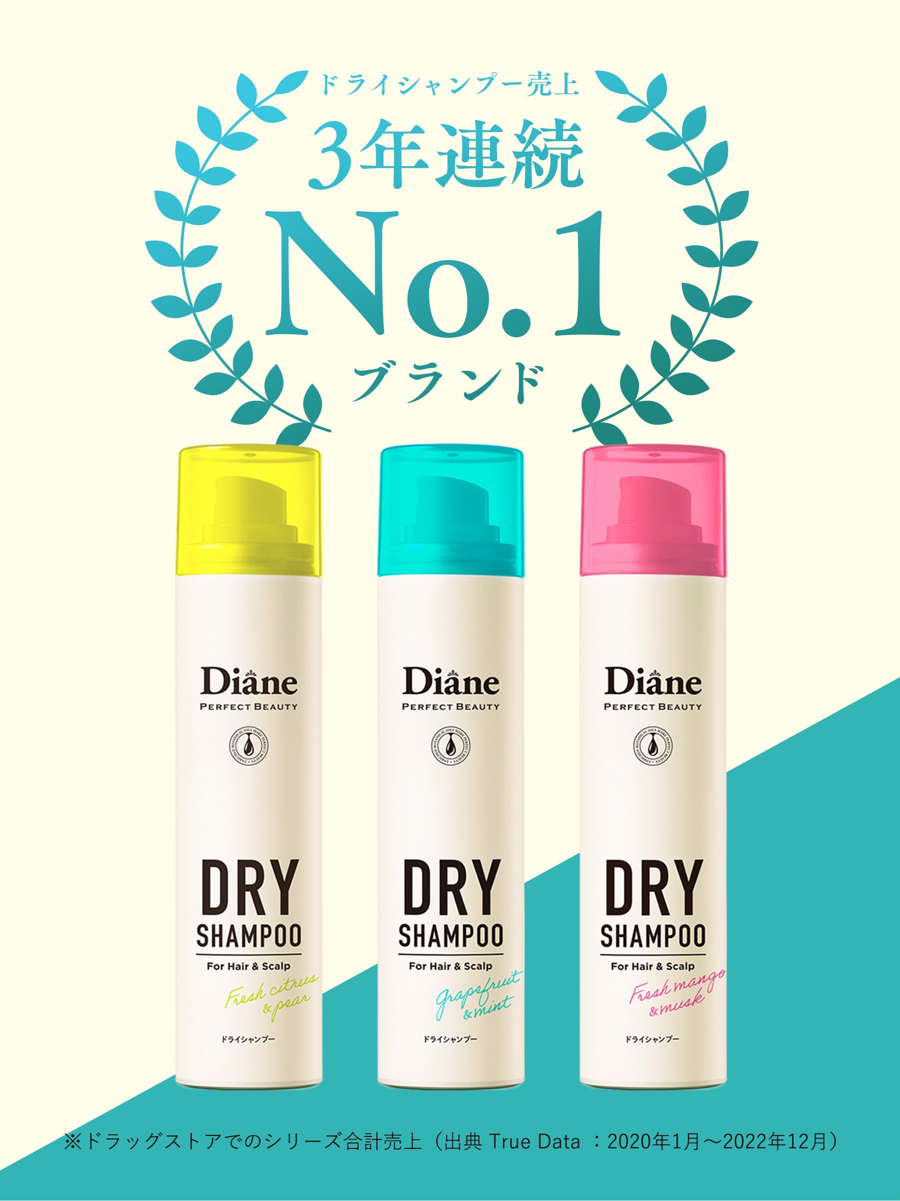 Moist Diane Perfect Beauty Dry Shampoo Grapefruit & Mint Beauty Moist Diane   