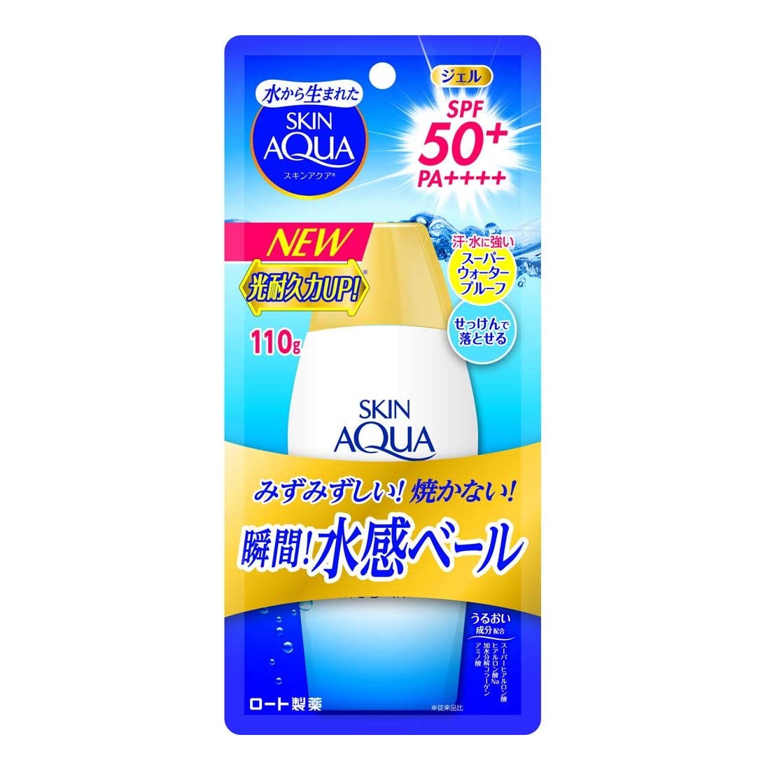 Rohto Skin Aqua UV Super Moisture Gel SPF 50+ PA++++ Beauty Rohto 110g Regular  