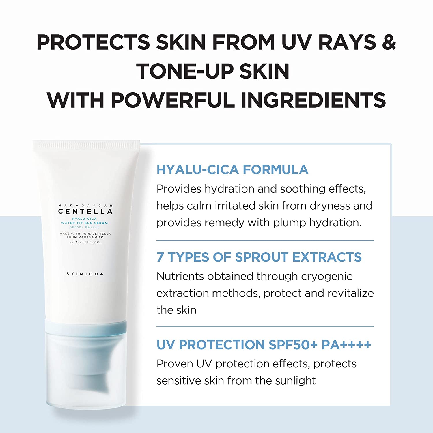 Skin1004 Hyalu-Cica Water-Fit Sun Serum Health & Beauty Skin1004   